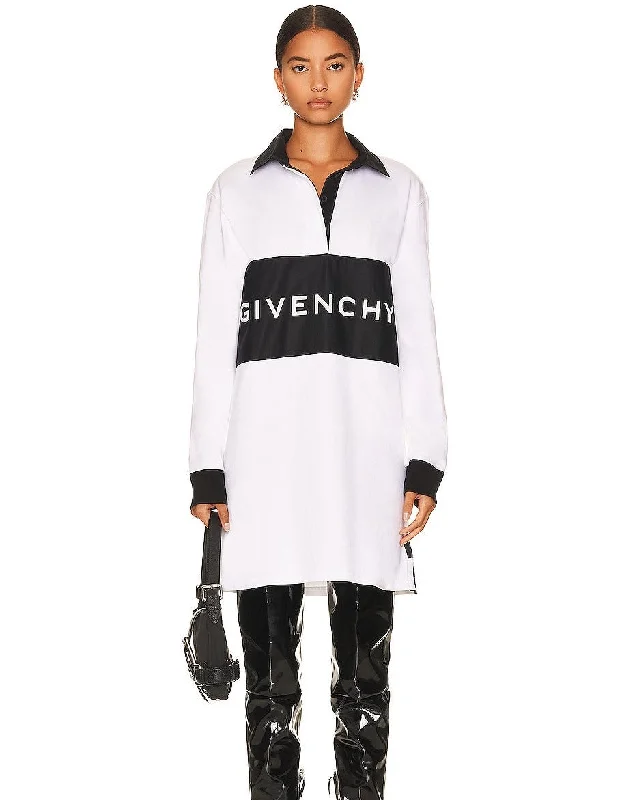 Givenchy Bi Colour Mini Dress In Black And White